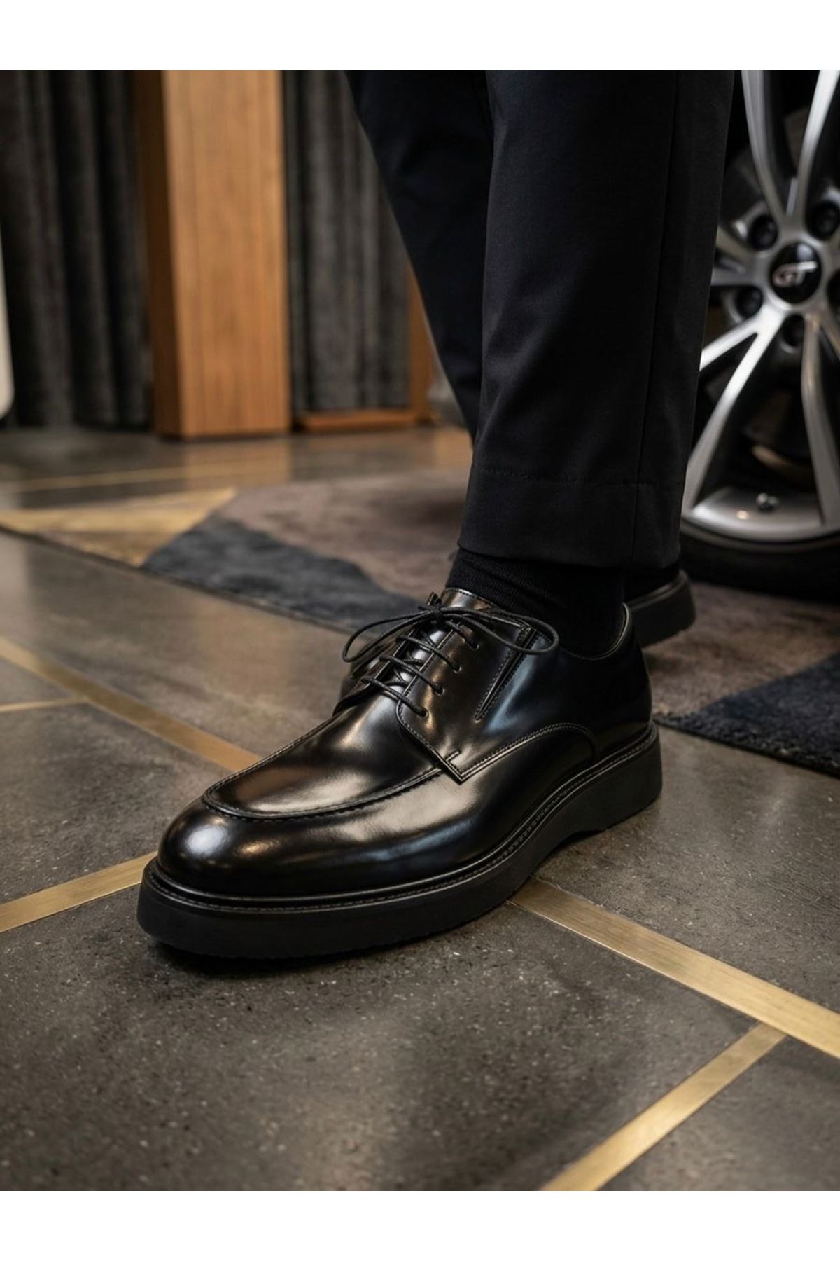 NOVENTO DERİ KAHVERENGİ CASUAL