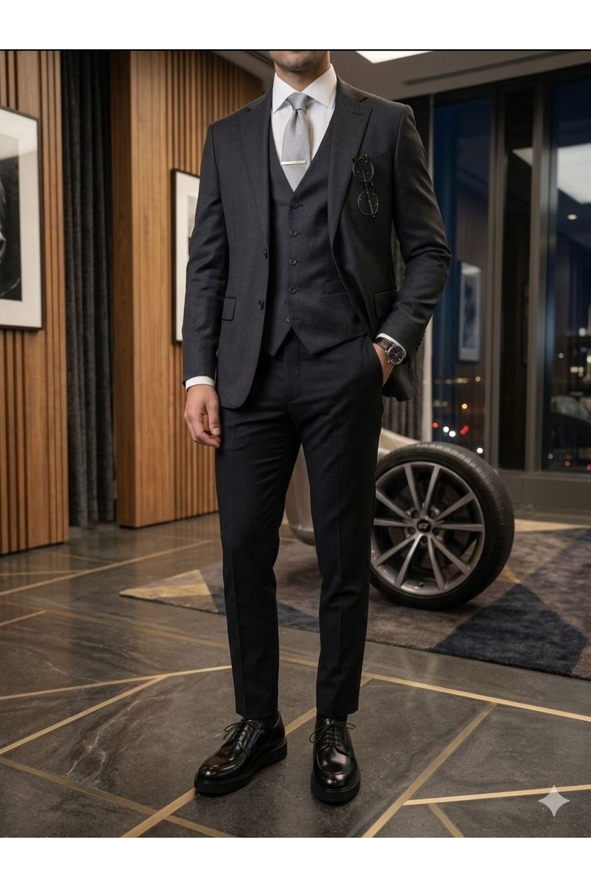 NOVENTO DERİ KAHVERENGİ CASUAL