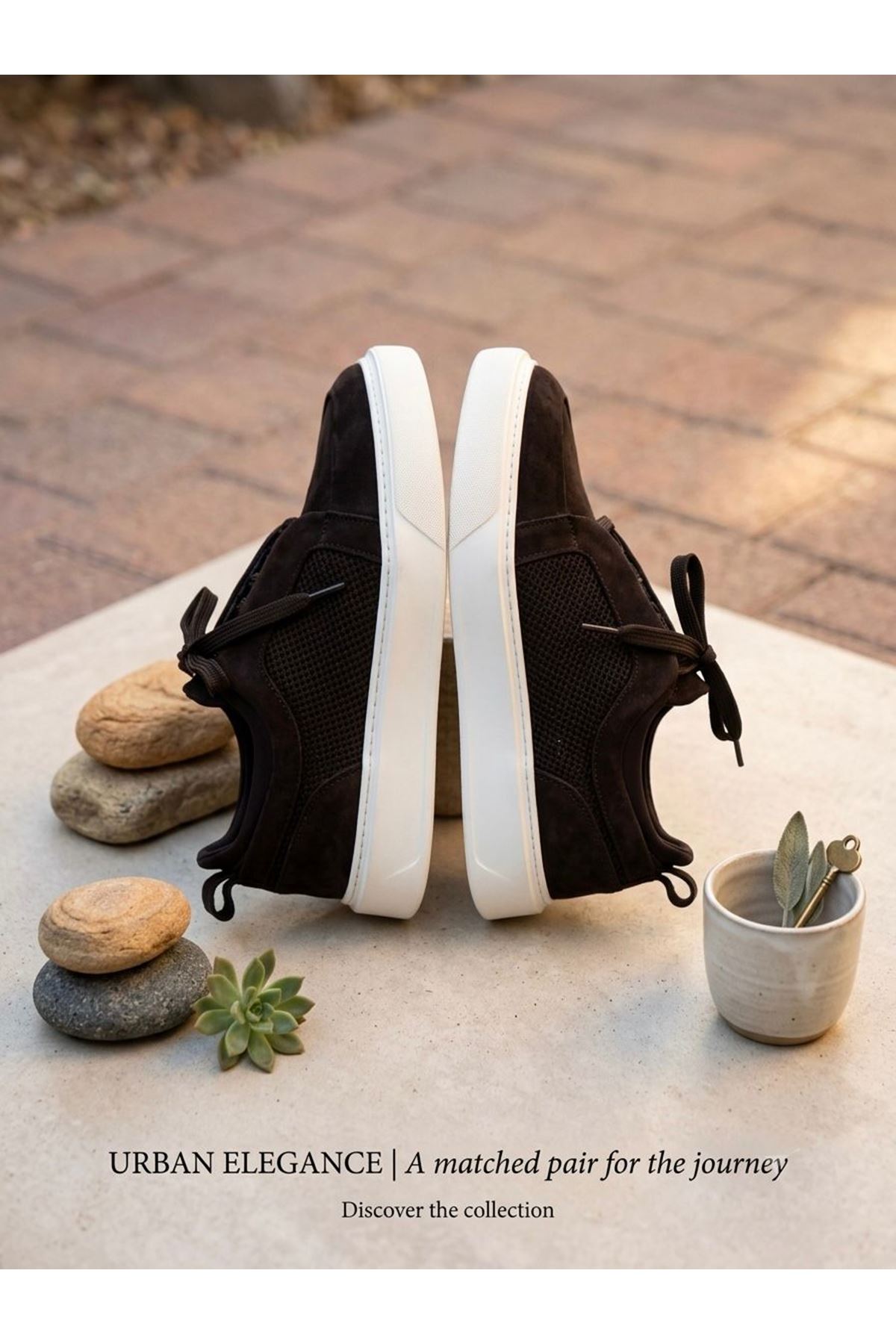 EasyWalk SİYAH SÜET DERİ SNEAKERS