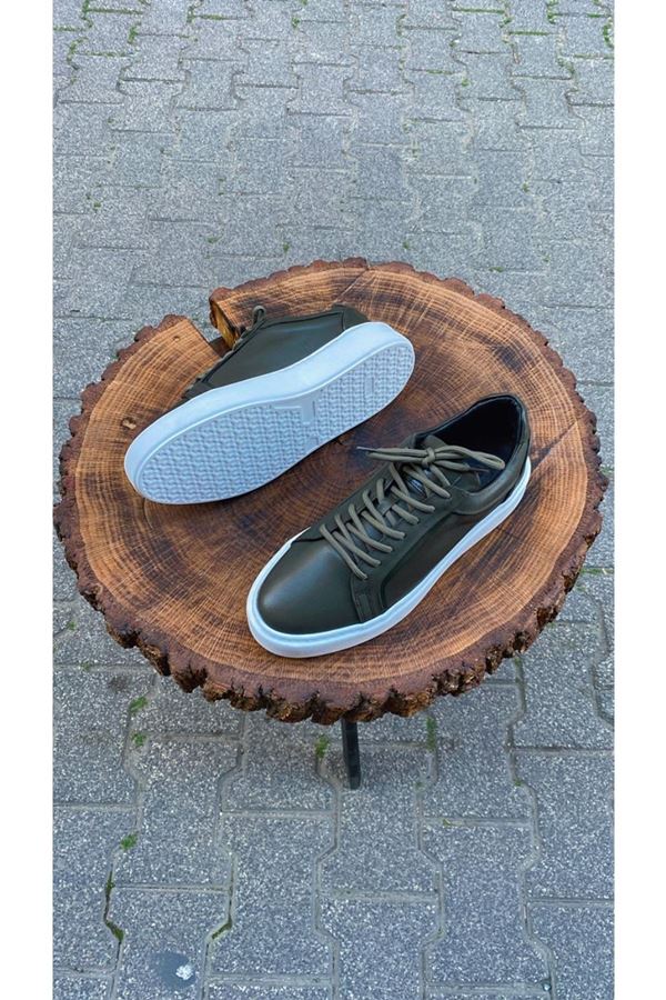 KA 321 Yeşil Deri Sneakers