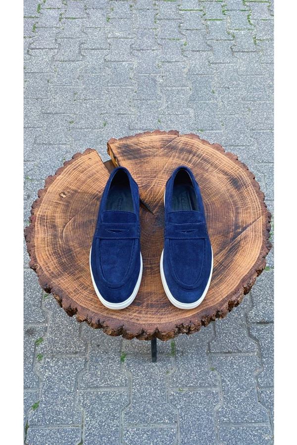 337 LOAFER DERİ AYAKKABI LACİVERT
