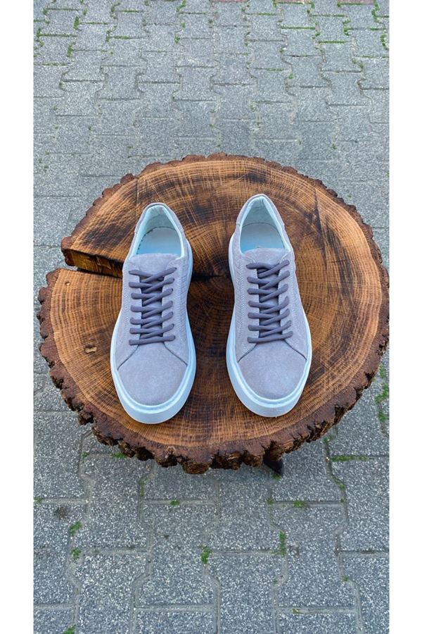 AA 037 Süet spor sneakers GRİ