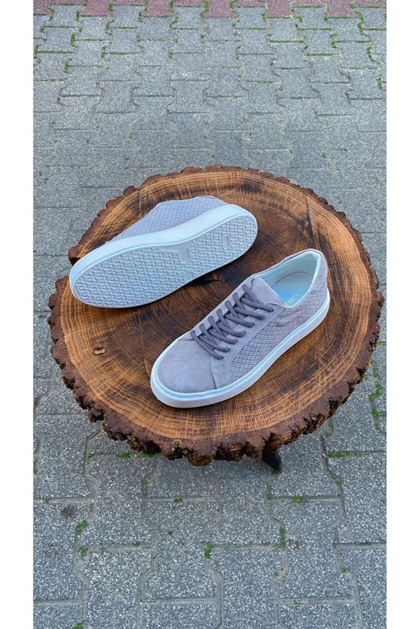 AA 037 Süet spor sneakers GRİ