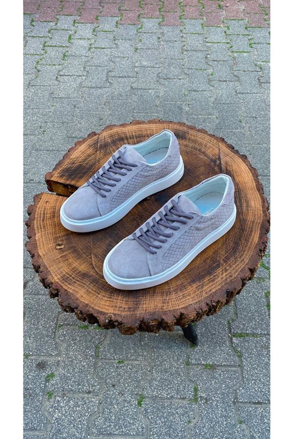 AA 037 Süet spor sneakers GRİ