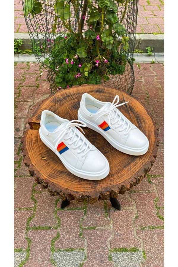 A 246 BEYAZ DERİ SNEAKER ALPİNO