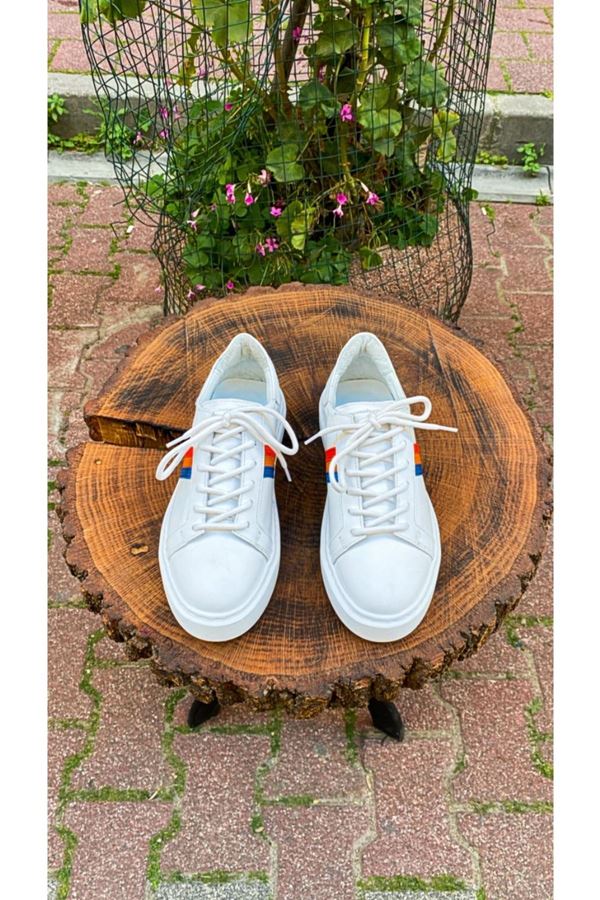 A 246 BEYAZ DERİ SNEAKER ALPİNO