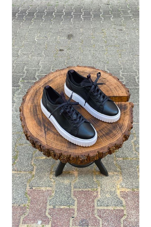 KENARI ÇORAPLI DERİ SNEAKER CLASH
