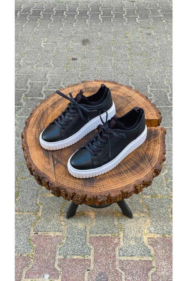 KENARI ÇORAPLI DERİ SNEAKER CLASH