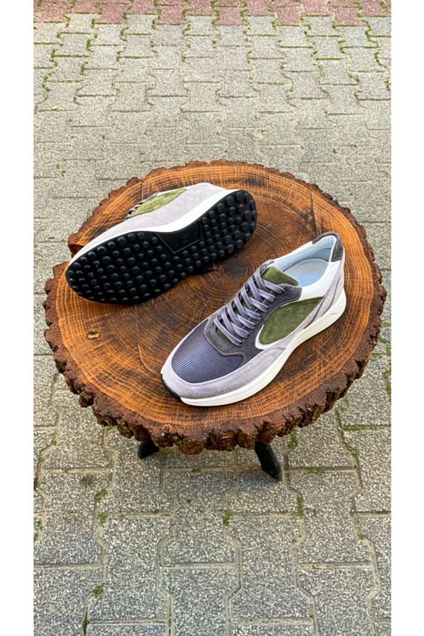 AF 488 GRİ HAKİ DESENLİ SNEAKER DACO