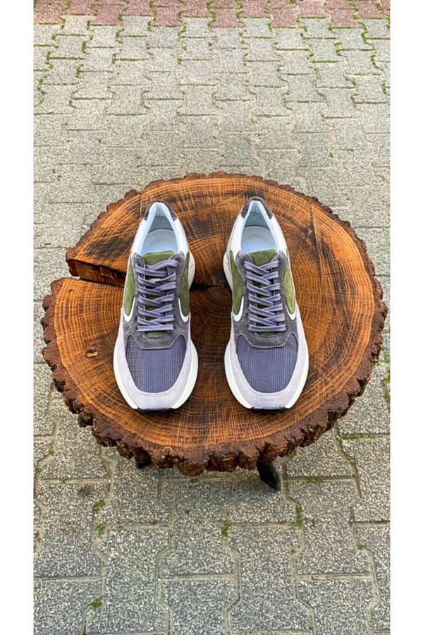 AF 488 GRİ HAKİ DESENLİ SNEAKER DACO