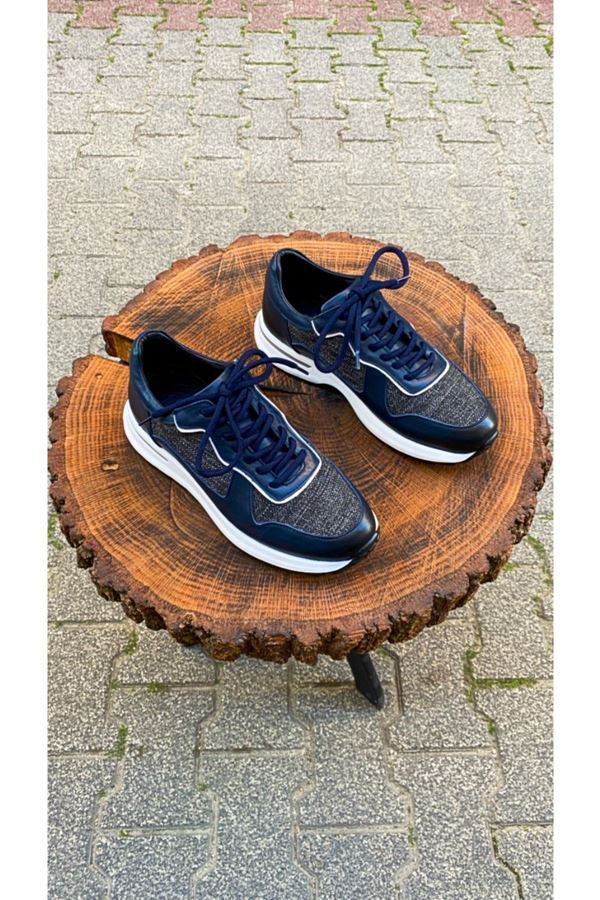 KA 367 DESENLİ DERİ SPOR SNEAKER GAK