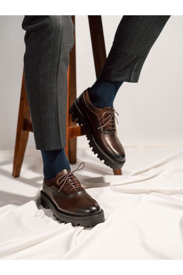 KLASİK YÜKSEK TABAN DERİ AYAKKABI