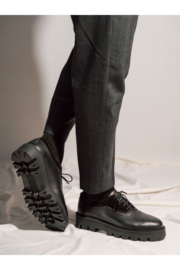 KLASİK YÜKSEK TABAN DERİ AYAKKABI