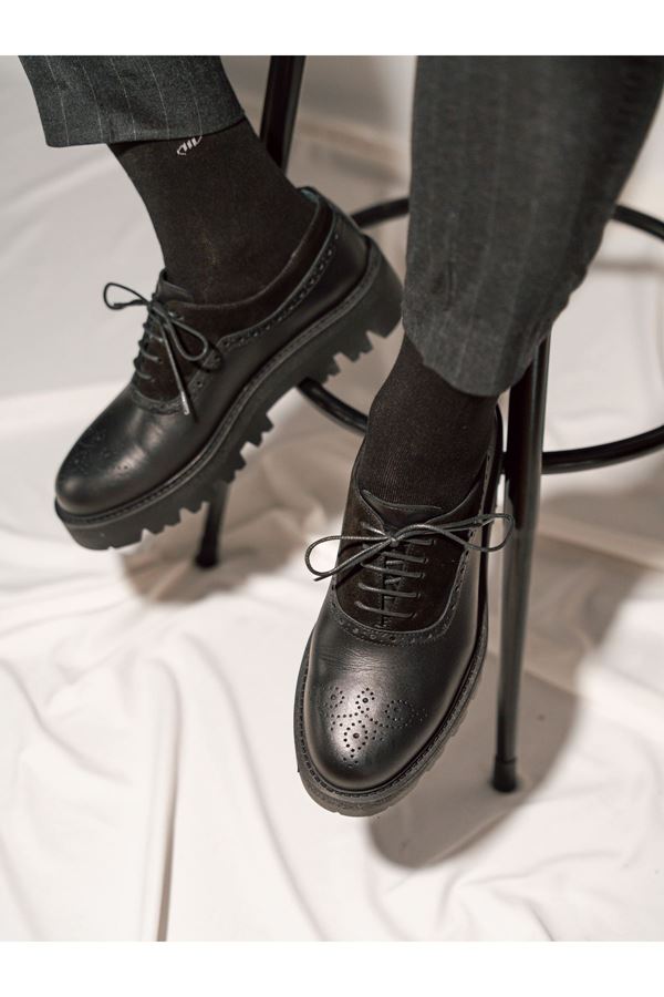 KLASİK YÜKSEK TABAN DERİ AYAKKABI