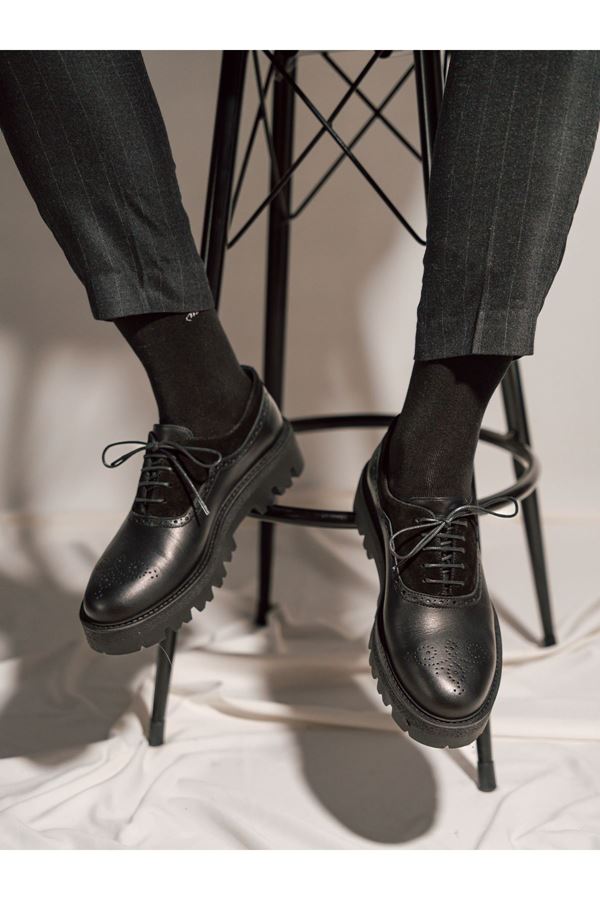 KLASİK YÜKSEK TABAN DERİ AYAKKABI