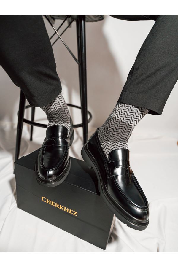 AÇMA DERİ YÜKSEK TABAN AYAKKABI