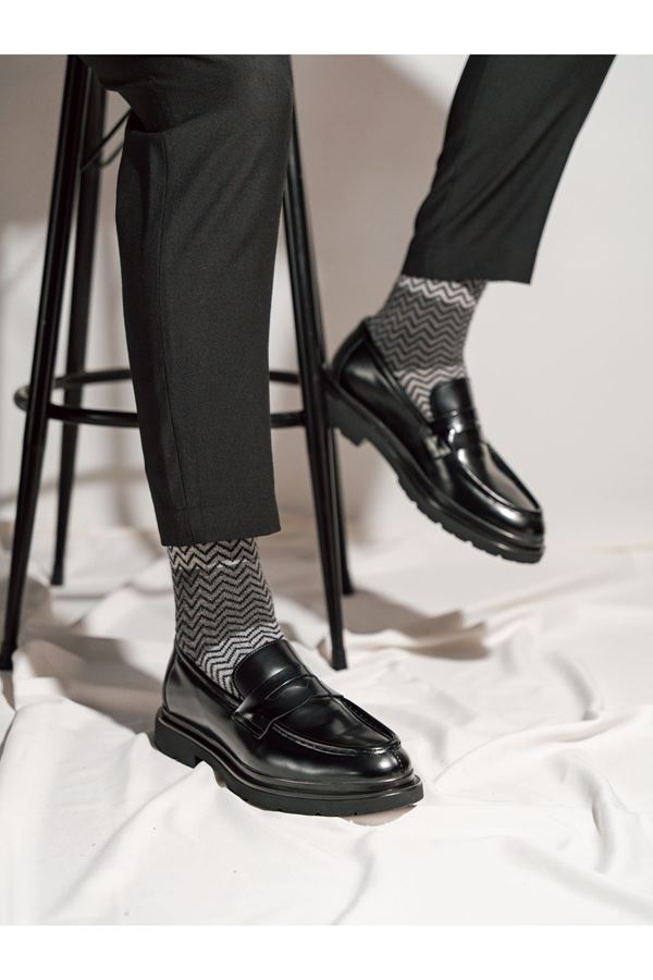 AÇMA DERİ YÜKSEK TABAN AYAKKABI