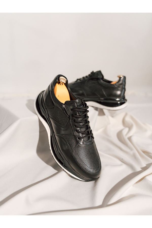 DERİ İTHAL TABAN SPOR SNEAKERS