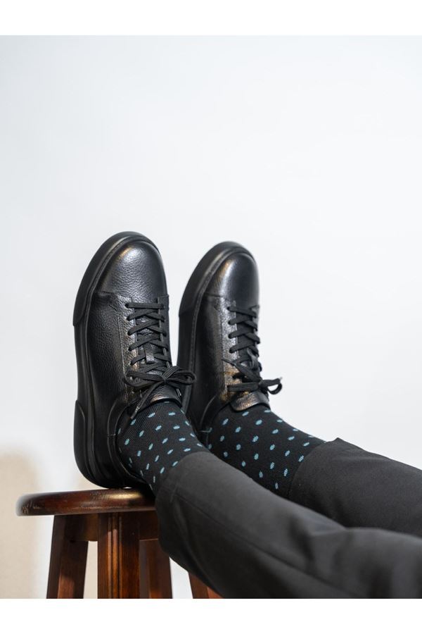 SİYAH FLOTHER DERİ EVA TABAN AYAKKABI