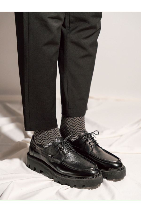 YÜKSEK TABAN CASUAL AYAKKABI SİYAH