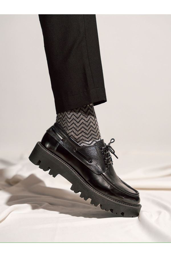 YÜKSEK TABAN CASUAL AYAKKABI SİYAH