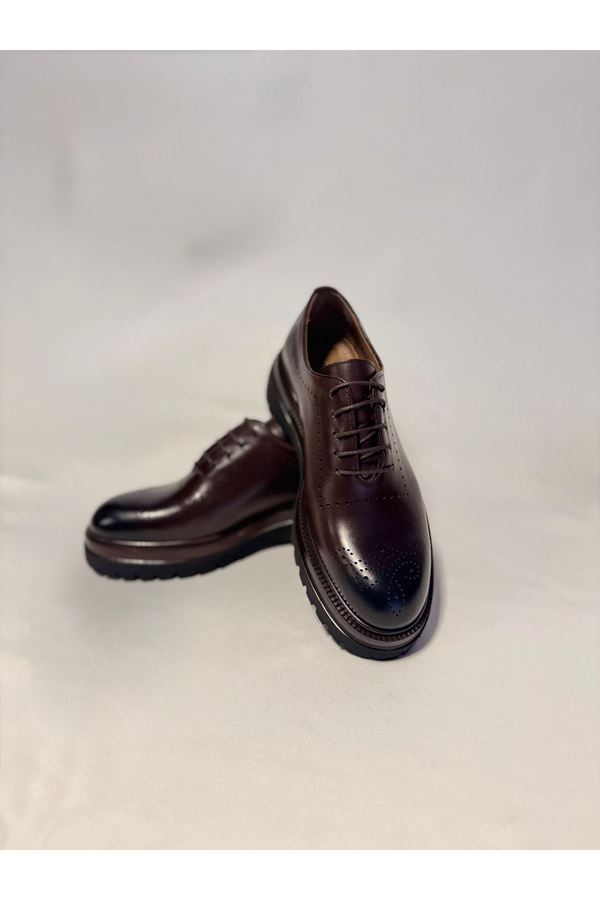 MALET hakiki deri kahve rengi Casual