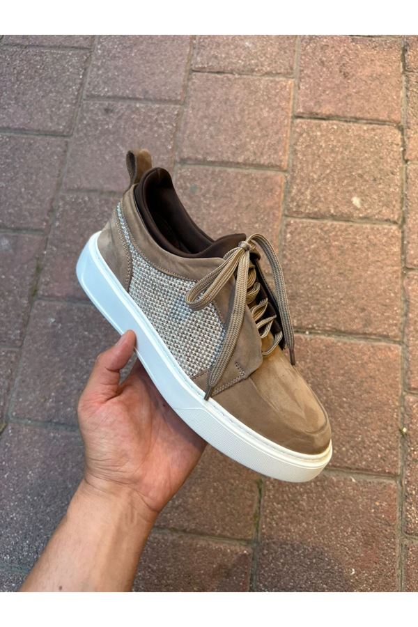 EasyWalk BEJ SÜET DERİ SNEAKERS 
