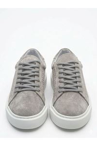 SÜET DESENLİ EVA TABAN DERİ AYAKKABI (GRİ)